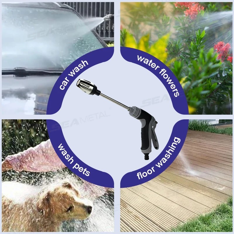 Hose Hawk Pressure Washer Nozzle Pro 360° Rotating 3 Spray Modes Compact