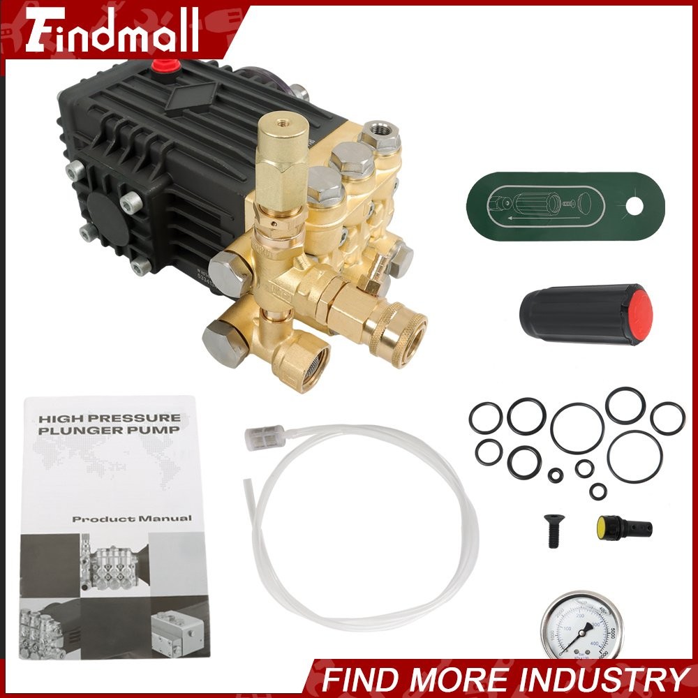 findmall 4.9GPM Pressure Power Washer Pump 24mm Solid Shaft Belt Drive 3600 PSI