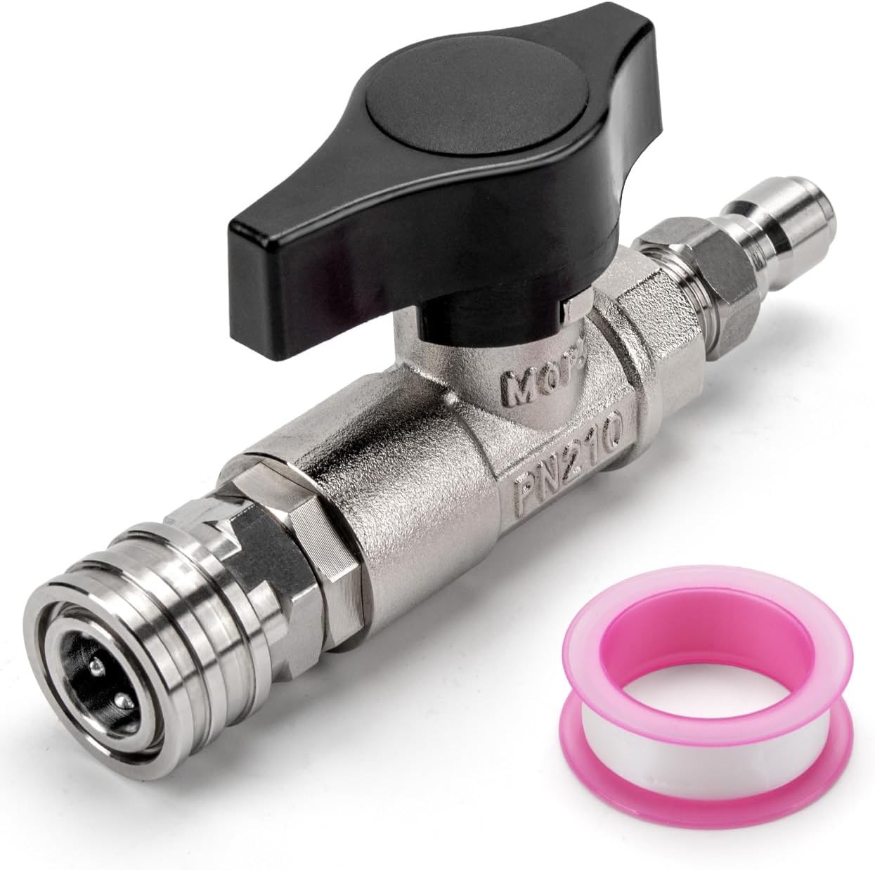 DN10 Ball Valve for Pressure Washer, 3/8″ Quick Connect Ball Valve for Pressu