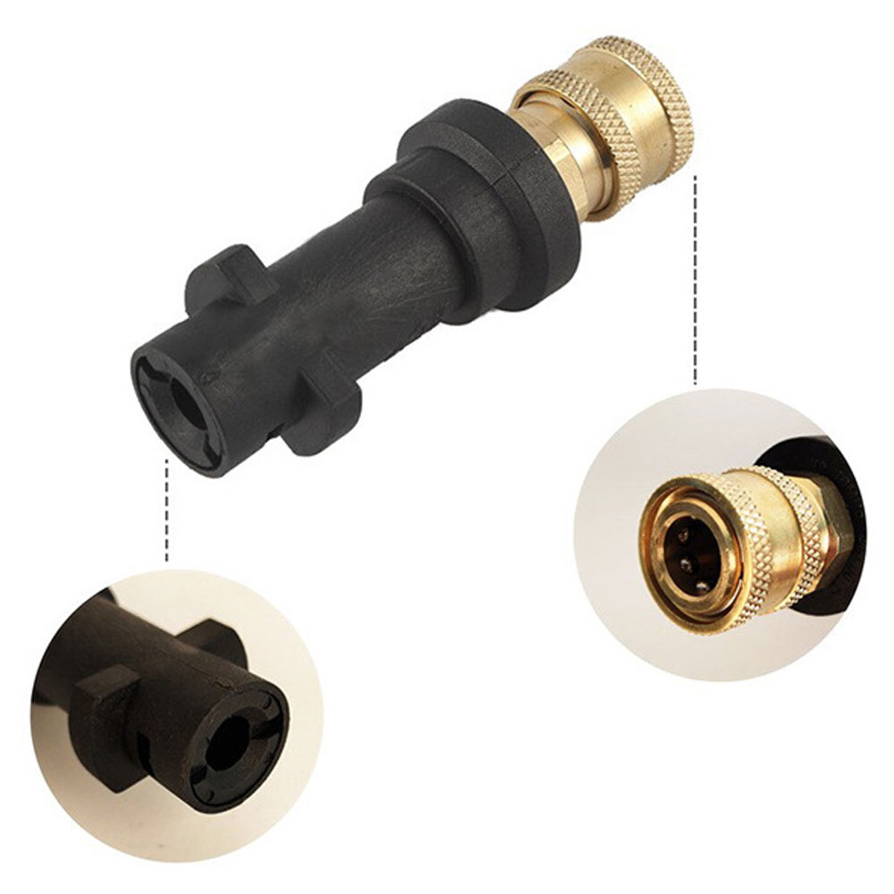 Pressure Washer Gun Adapter 1/4 Quick Connector + 5 Tips for Karcher K2-K7 ET