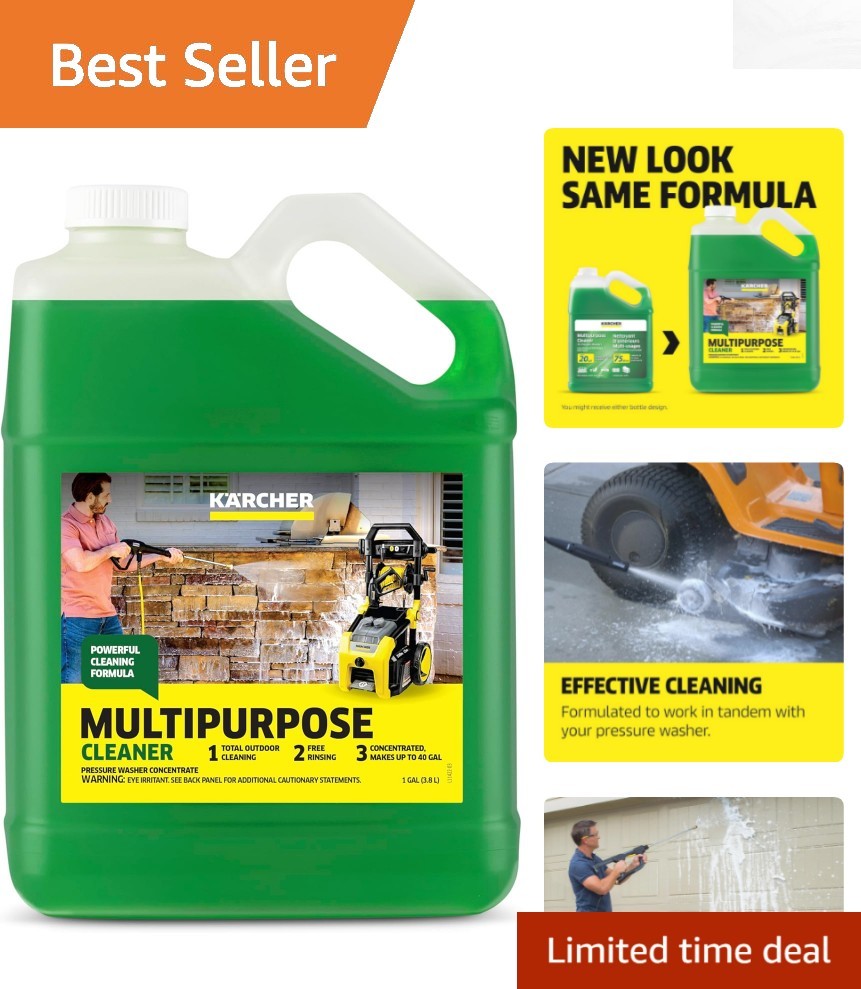 Fresh Scent Concentrated Cleaner for Fences, Patios & More – Pressure Washer Use