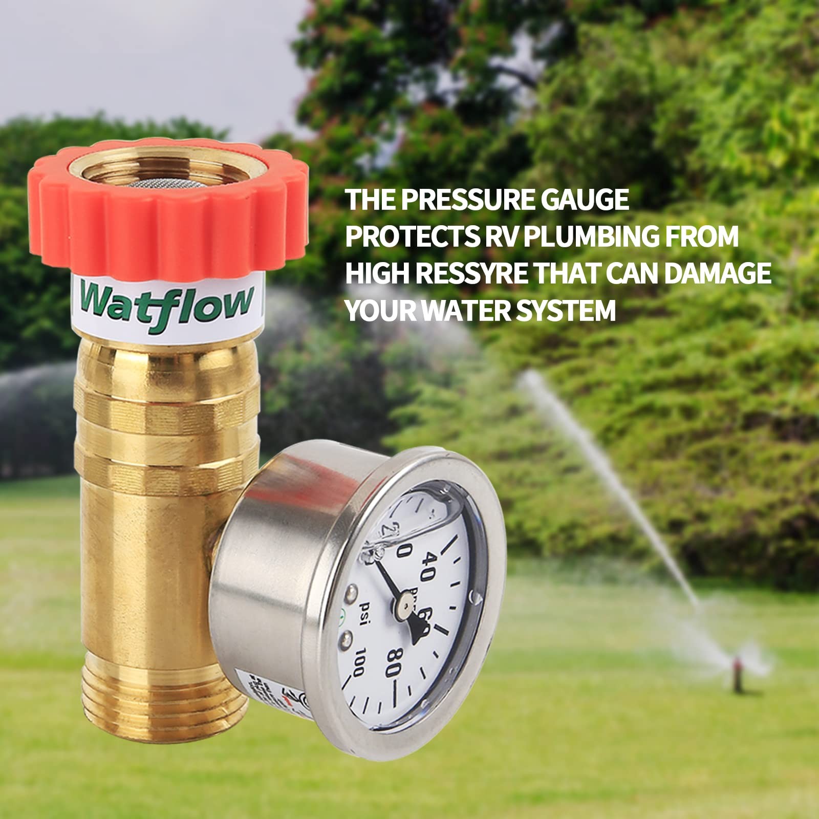 Lead-Free Brass, Water Pressure Regulator, Garden Hose Pressure Regulator, Pr…