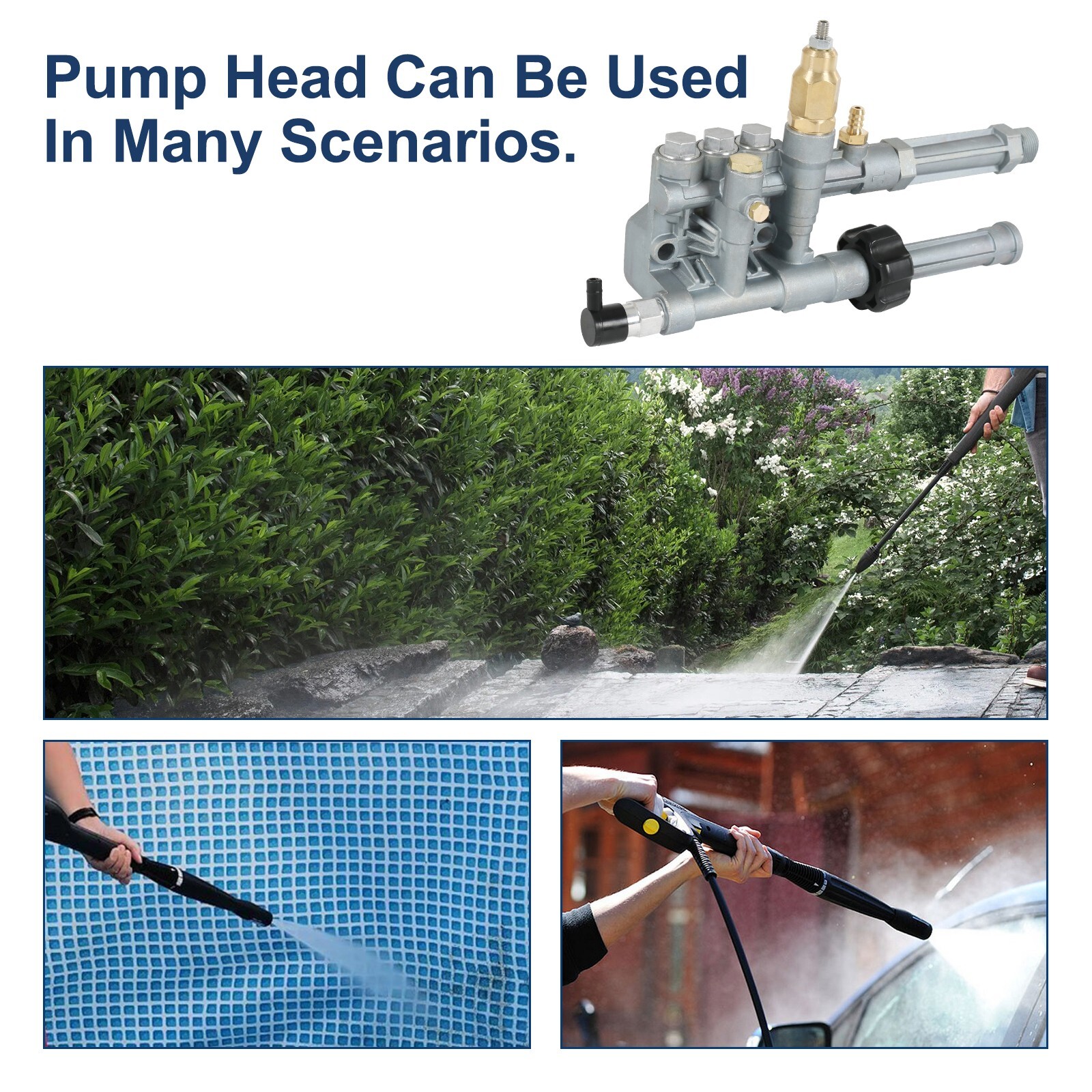 Complete Pump Head for SRMW2.3G28 & SRMW2.4G28 Model Pumps W/ Unloader 2800 PSI