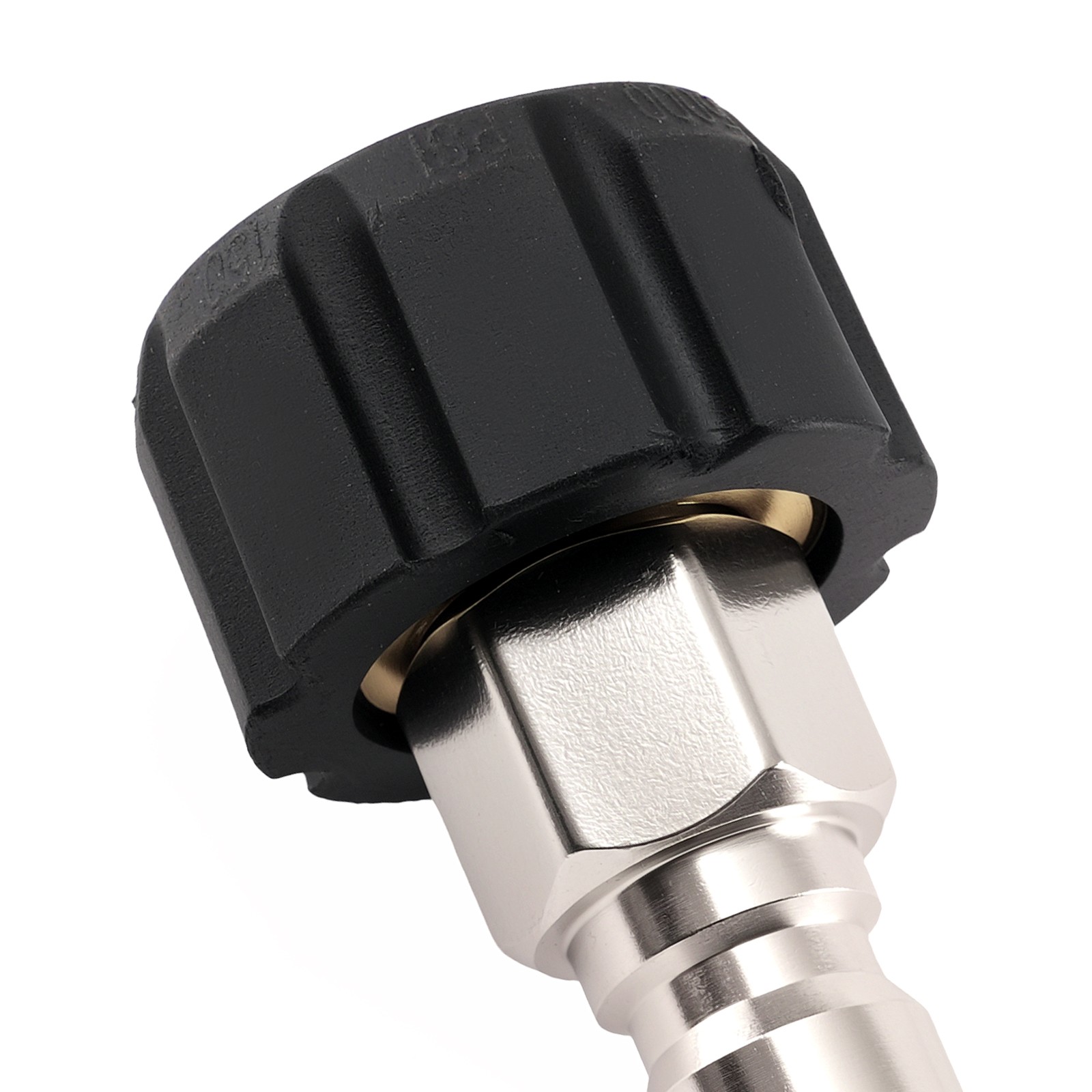 Pressure Washer Adapter M22 14mm Swivel to 3/8” Quick Connect 5000PSI Brass