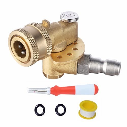 Meteor Blast Quick Connecting Pivoting Brass Coupler Attachment 120 Degree wi