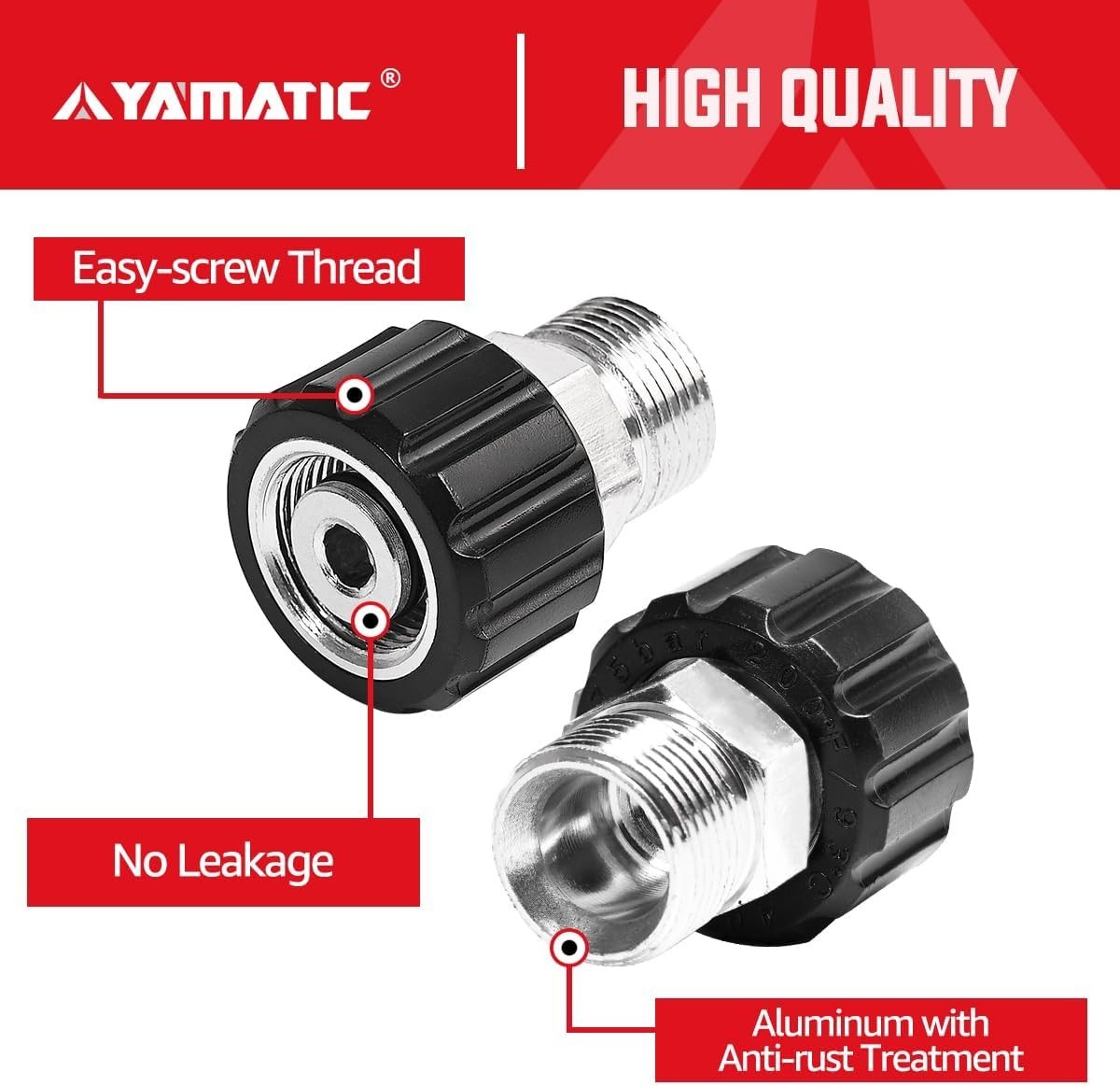 Long-Lasting M22-14mm to M22-15mm Pressure Washer Connector