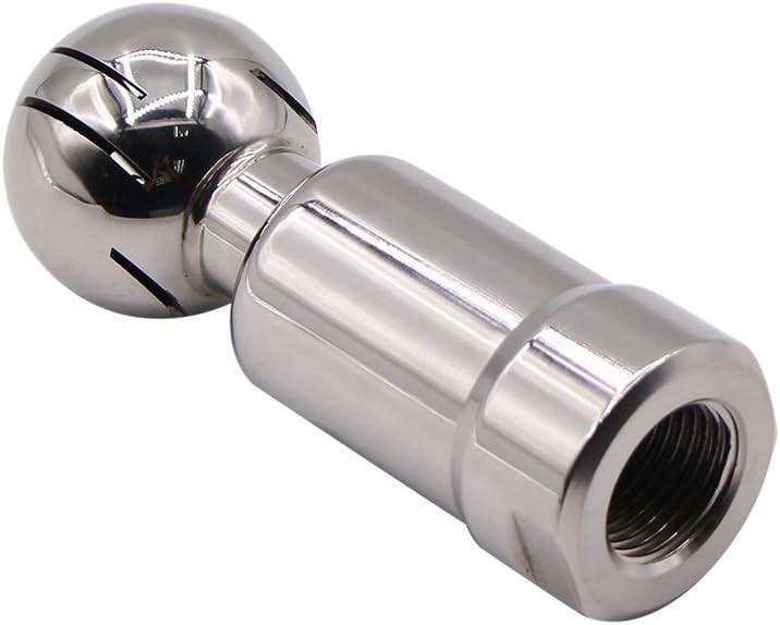 Rotary Spray Ball NPT Female CIP Tank Cleaning Ball 360° Spray Pattern, Stain…