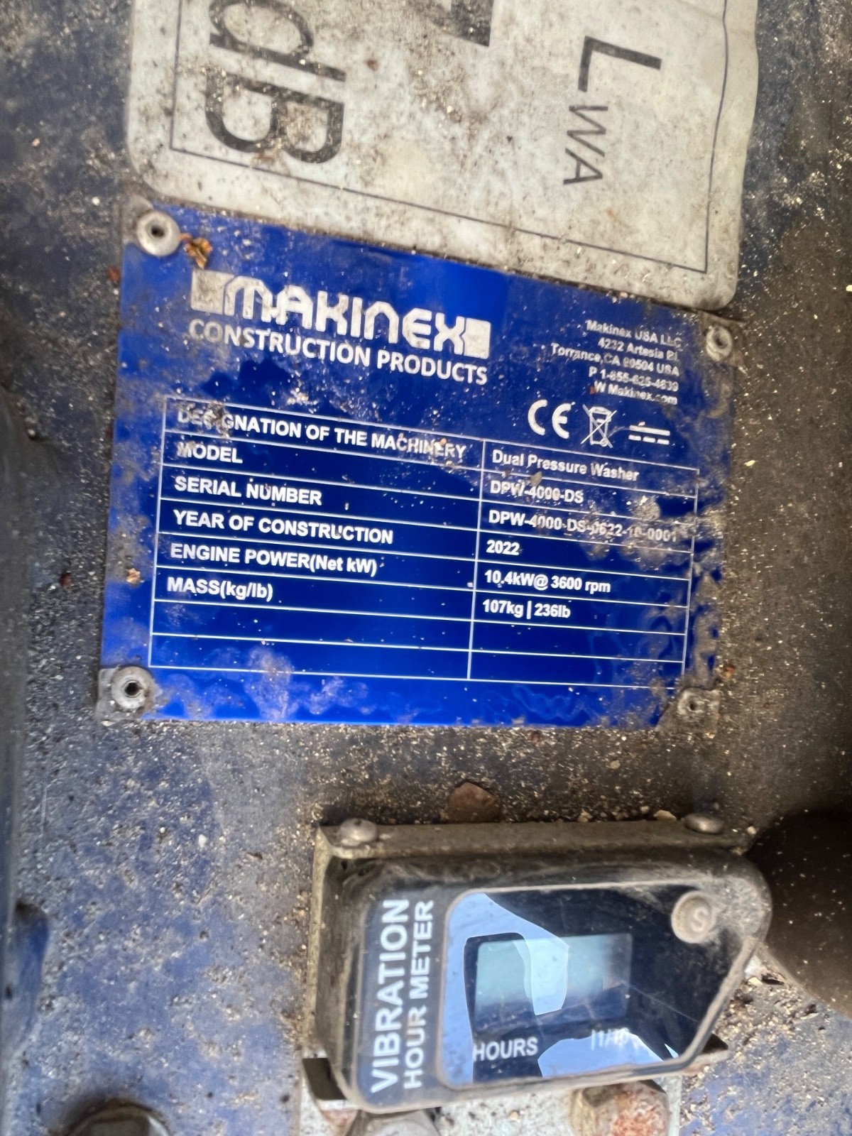 2022 MAKINEX Dual Pressure Washer 4000psi