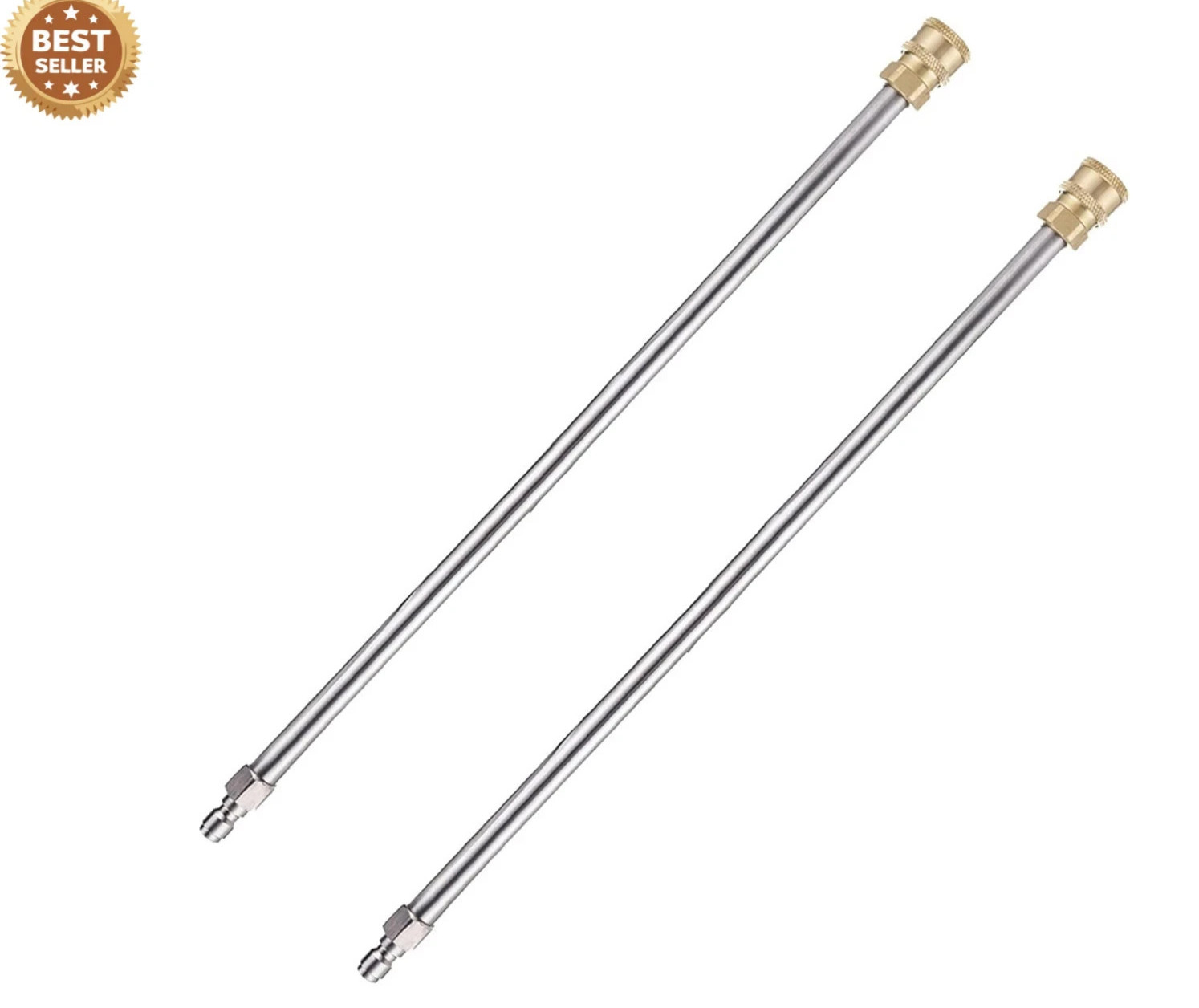 Pressure Washer Extension Wand, 17 Inch Stainless Steel, Power Lance, 2 Pack