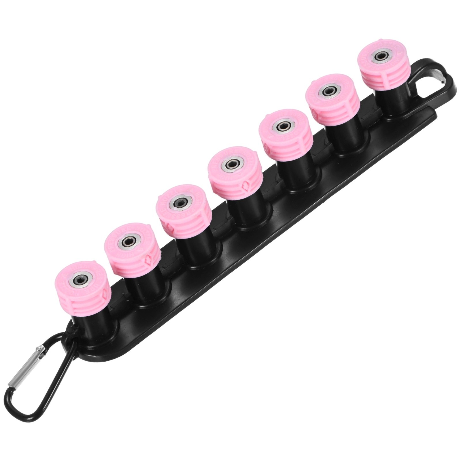7-Pack 1/4″ Quick Connect, Orifice 4.0 Pressure Washer Tips with Holder [Pink]