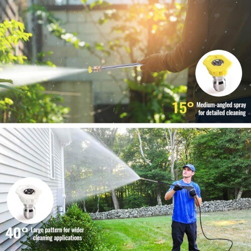 Electric Pressure Washer 1800PSI 1.6GPM Portable Power Washer with 20FT Hose