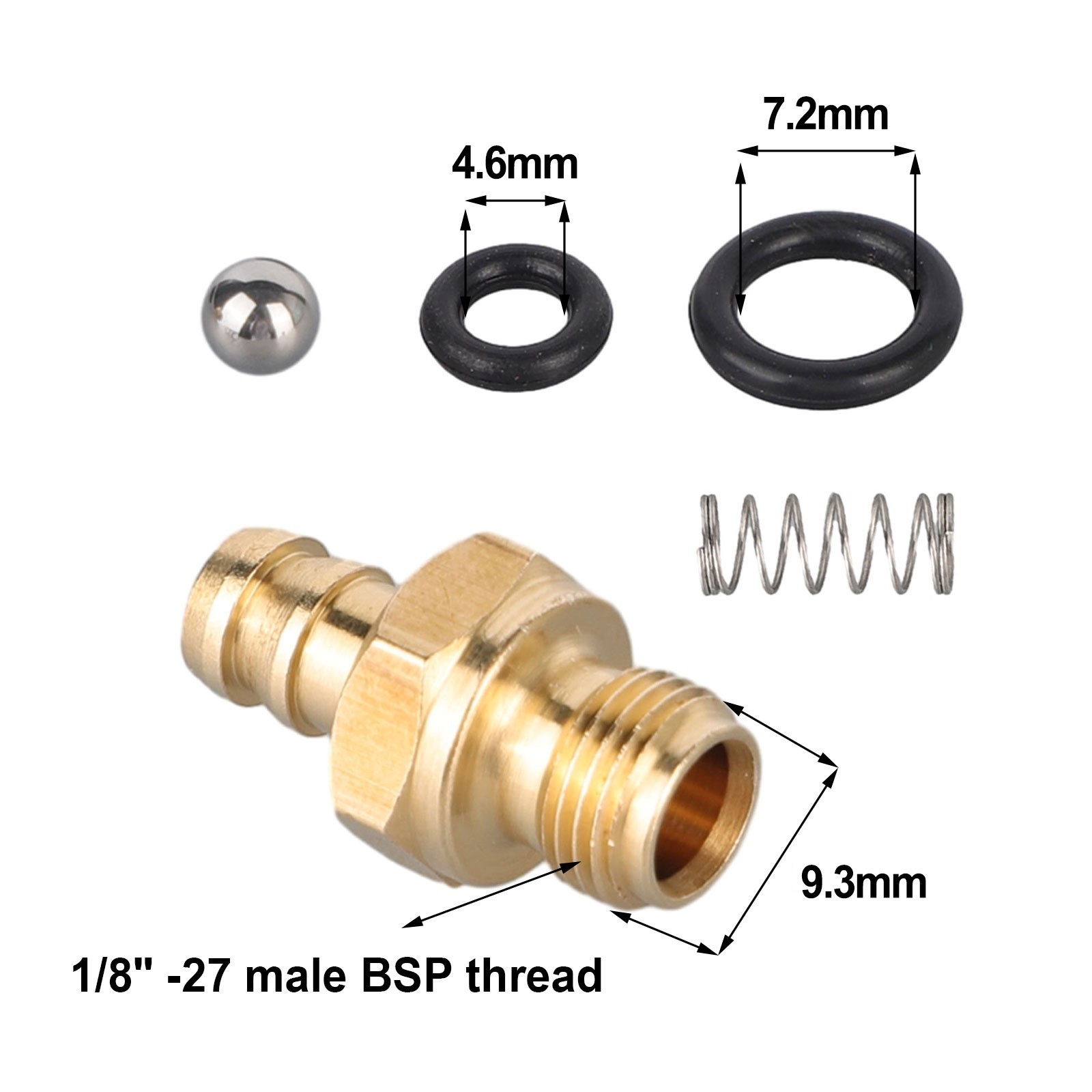 High Quality Pressure Washer Washer With 1/8″ Brass Barb Soap