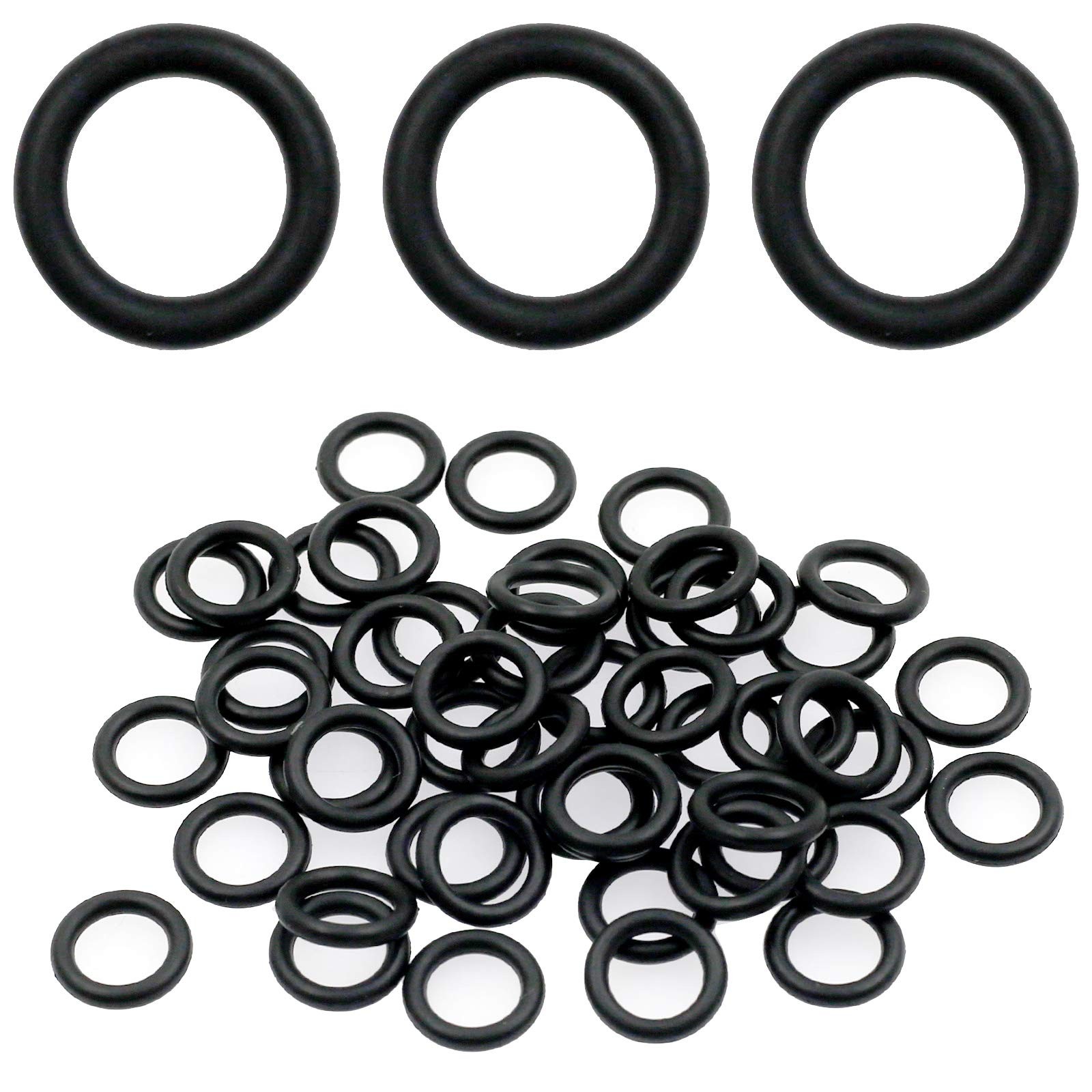 50Pcs Power Pressure Washer O-Rings for 1/4 Inch M22 Quick Connect Coupler (Blac