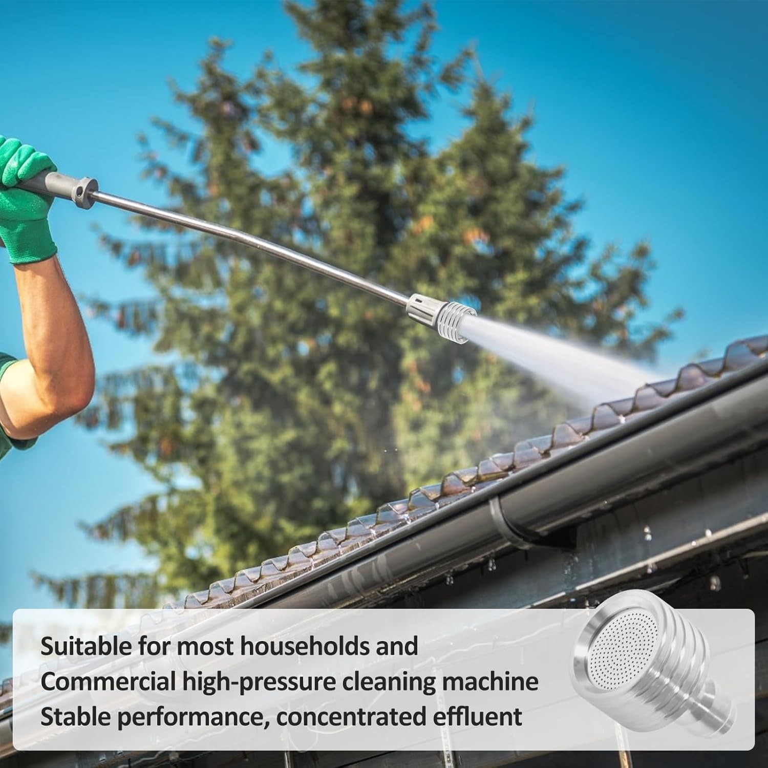 Pressure Washer Shower Nozzle, Pressure Washer Tips Spray Nozzle, Soft Rain Show