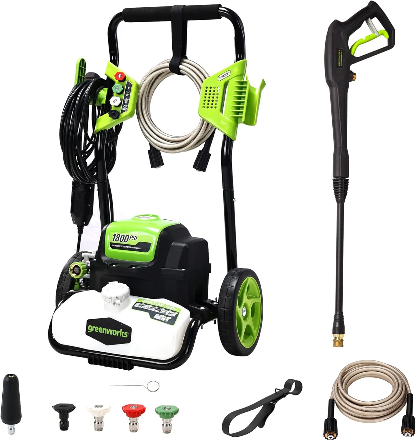 1800 PSI 1.2 GPM Pressure Washer (Open Frame) PWMA Certified