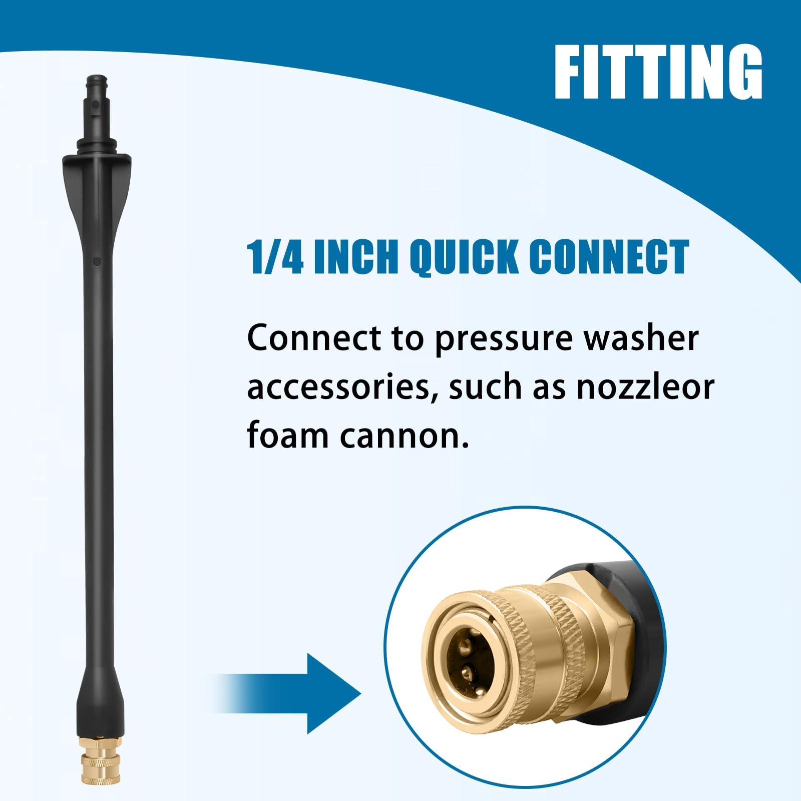 Pressure Washer Wand 308494075 with 5 Spray Nozzles and 1 Tips Holder for Ryo…