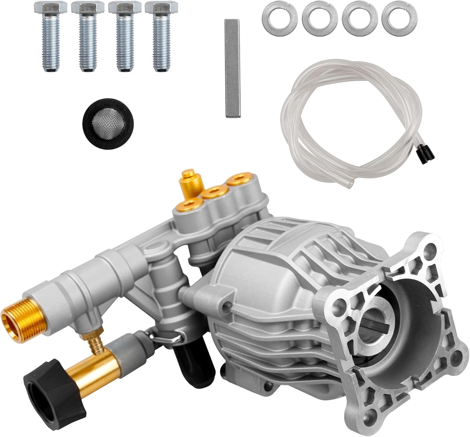 90028 Horizontal Pressure Washer Pump Kit Aluminum 2.4 GPM 3300 PSI Power 3/4″