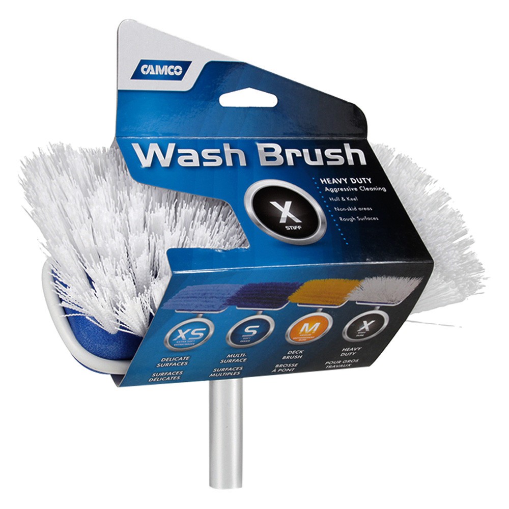 Camco 41926 7″ L White Stiff Multi-Purpose Brush Head Attachment