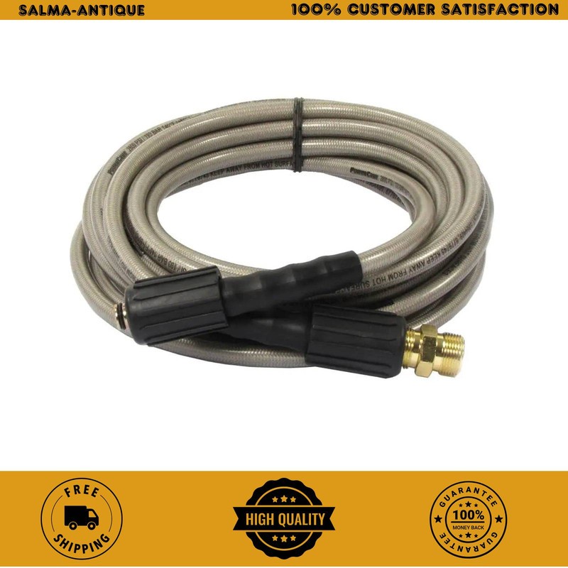1/4 in. x 25 ft Pressure Washer Hose 3200 PSI M22 for Simpson Ryobi