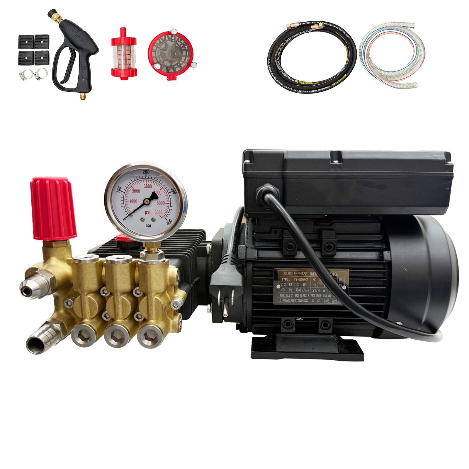 110V Car Automatic High-pressure Cleaning Machine Cleaning Pump 11-13L/min