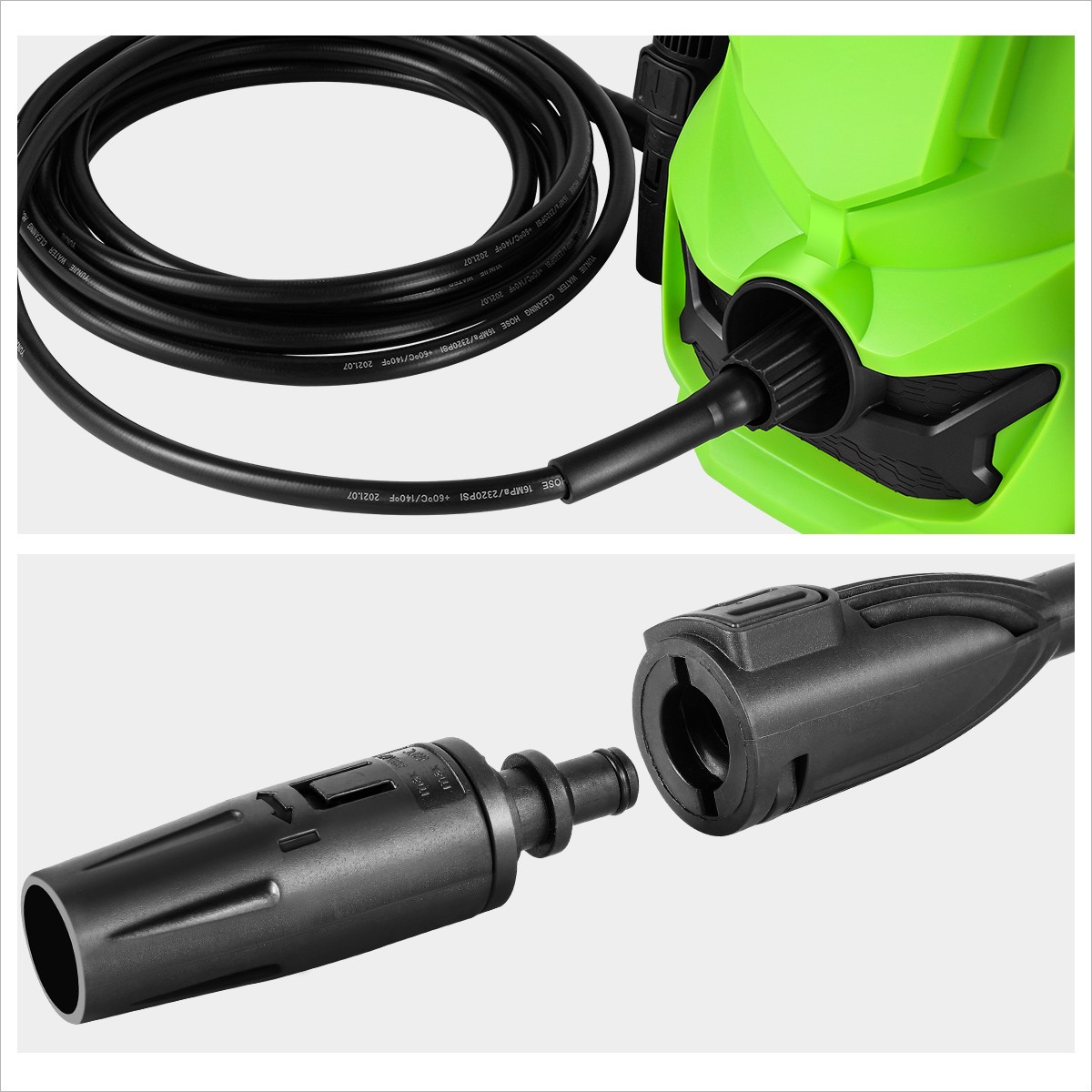 1813 PSI 1.45 GPM High-Pressure Electric Power Cleaner Car Washer Machine Green