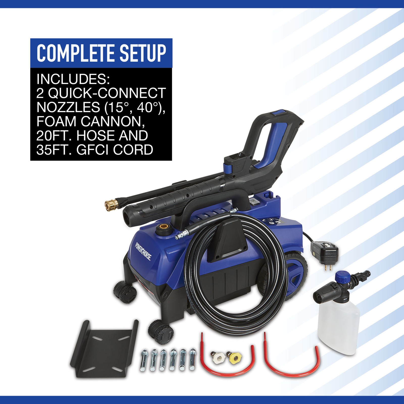 Powerhorse Electric Cold Water Pressure Washer, 2100 Max. PSI, 1.9 GPM