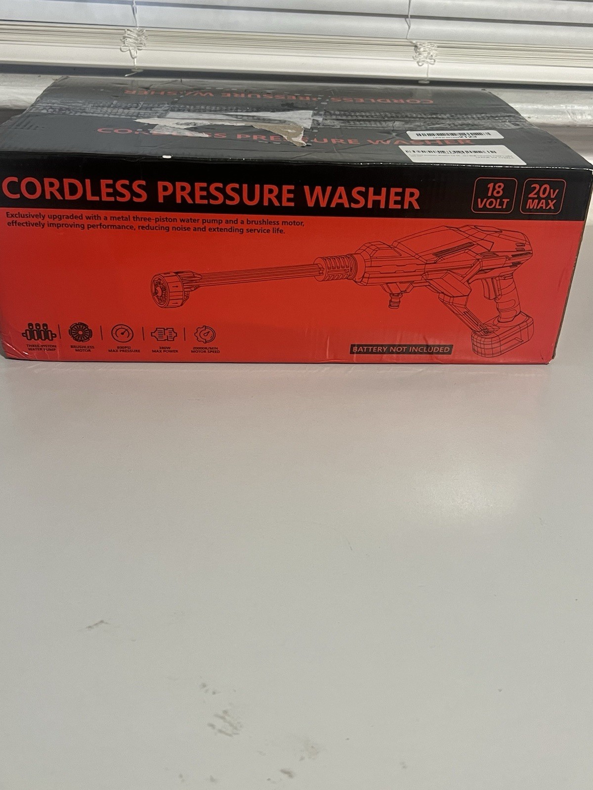 Cordless Portable Cleaning Tool for Milwaukee 18V Battery, 800 PSI Handheld Clea