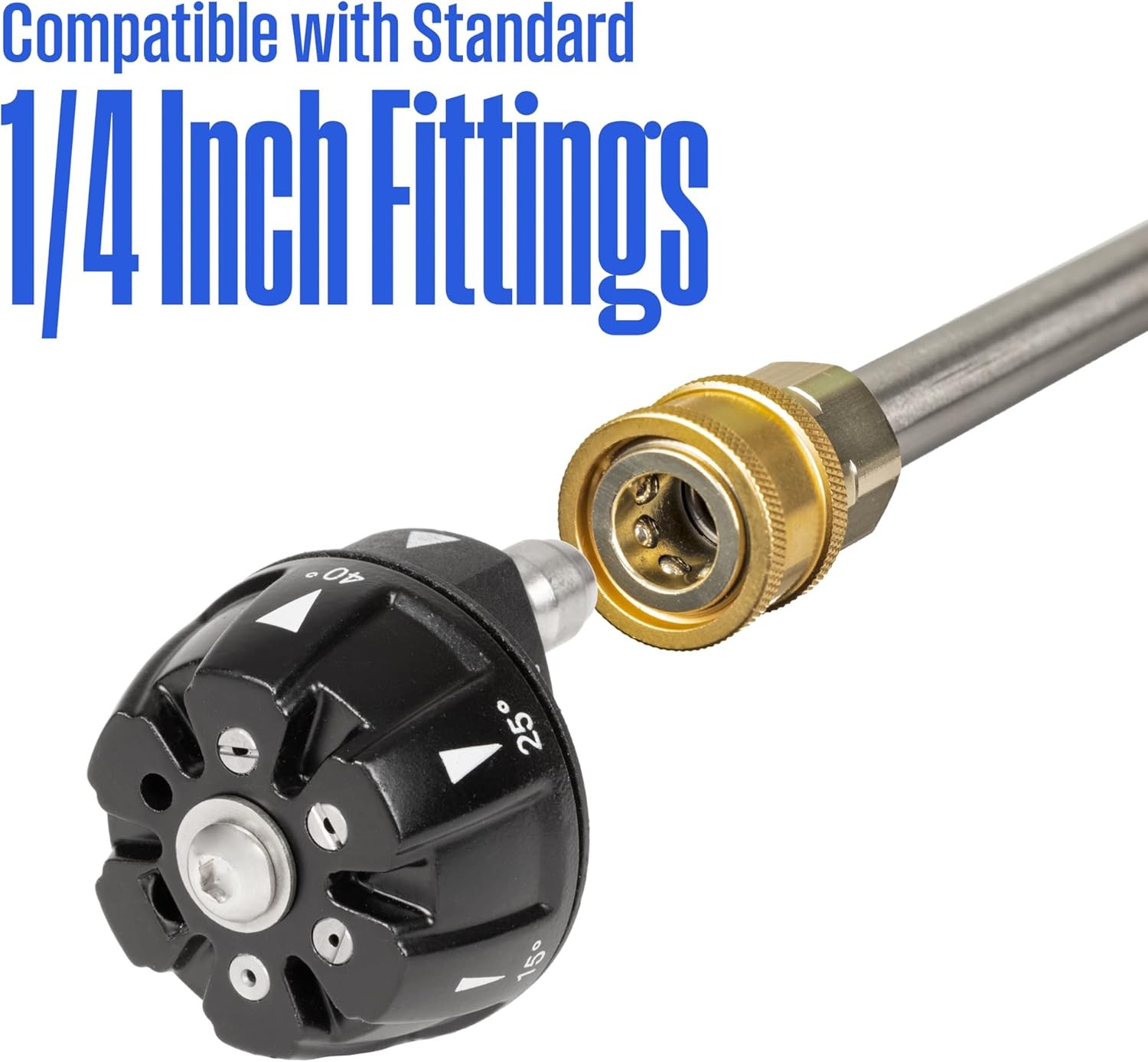 Westinghouse Pressure Washer 6-in-1 Nozzle Attachment – 3600 Max PSI, 1/4” Con