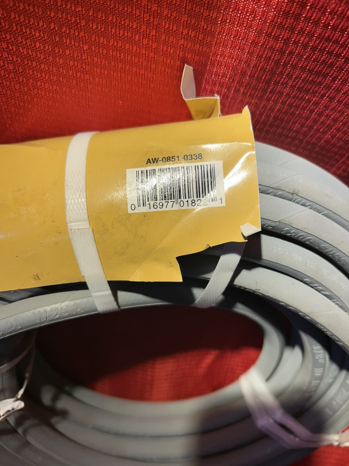 SEMPERJET PRESSURE WASHER Hose, W/QUICK CONNECTS, Gray, 3/8″, 50 Ft. 4200psi