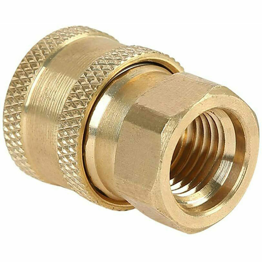 2PACK Pressure Washer Coupler Brass Fittings 1/4 Inch Quick Connect to Female