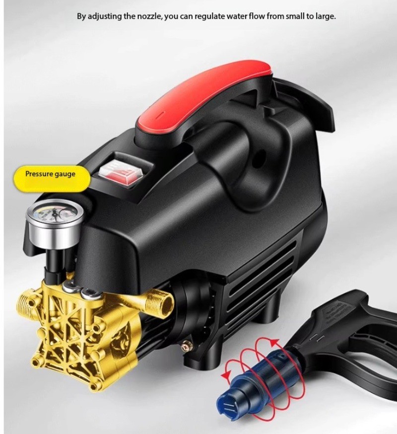 Home Use 220V Powerful Floor Scrubber High-Power Boost Pump Car Wash Machine