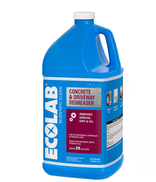 ECOLAB 1 Gal. Concrete and Driveway Degreaser Concentrate Pressure Wash,