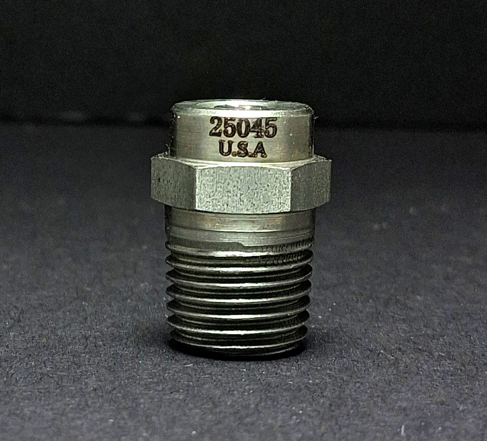USA Meg 25045 Jetwash 25°, Size 4.5 Pressure Washer Spray Nozzle 1/4″ NPT S/S