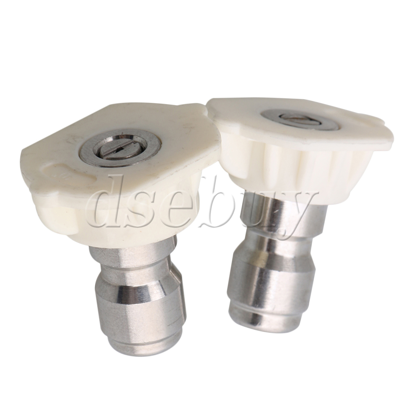 20Pieces White High Pressure Spray Nozzles Tip 40 Degree 1/4″ Quick Connection