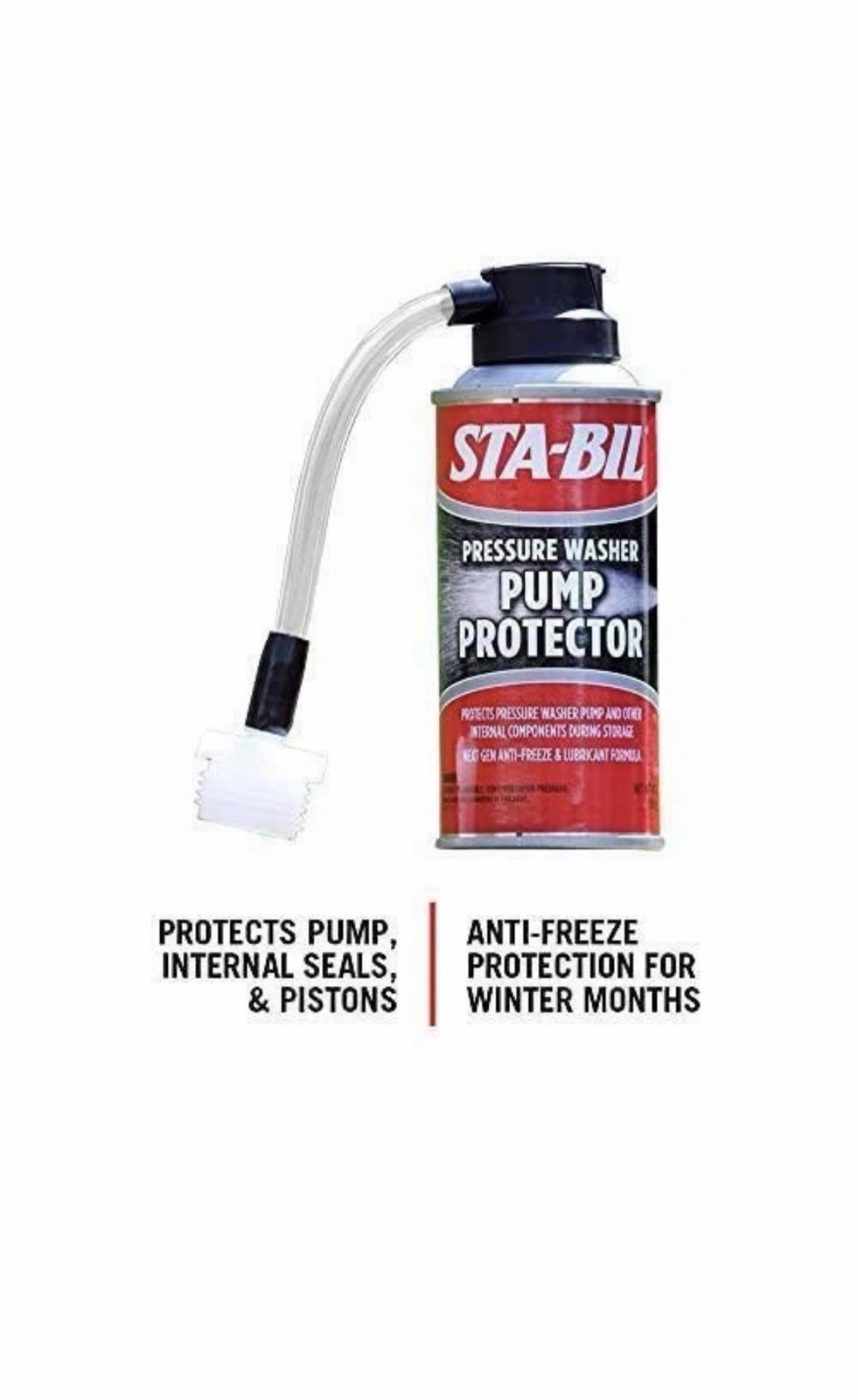STA-BIL Pump Protector Pressure Washer Pistons Seal Saver Anti-Freeze 4 PACK NEW