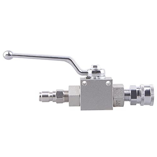 High Pressure Ball Valve Kit 3/8 Inch Quick Connect For Power Washer Hose 4500 P