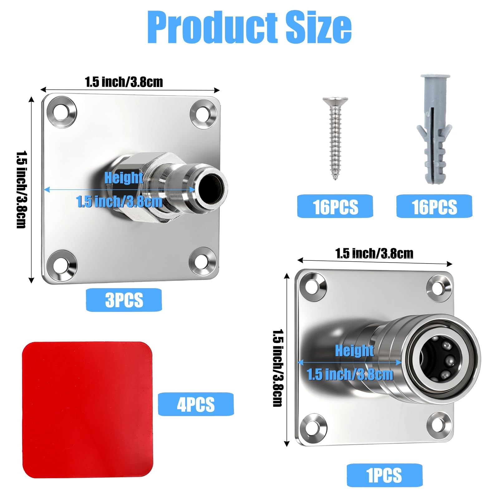4 Pack Foam Cannon Holder Pressure Washer Holder 1/4 Inch Quick Connect