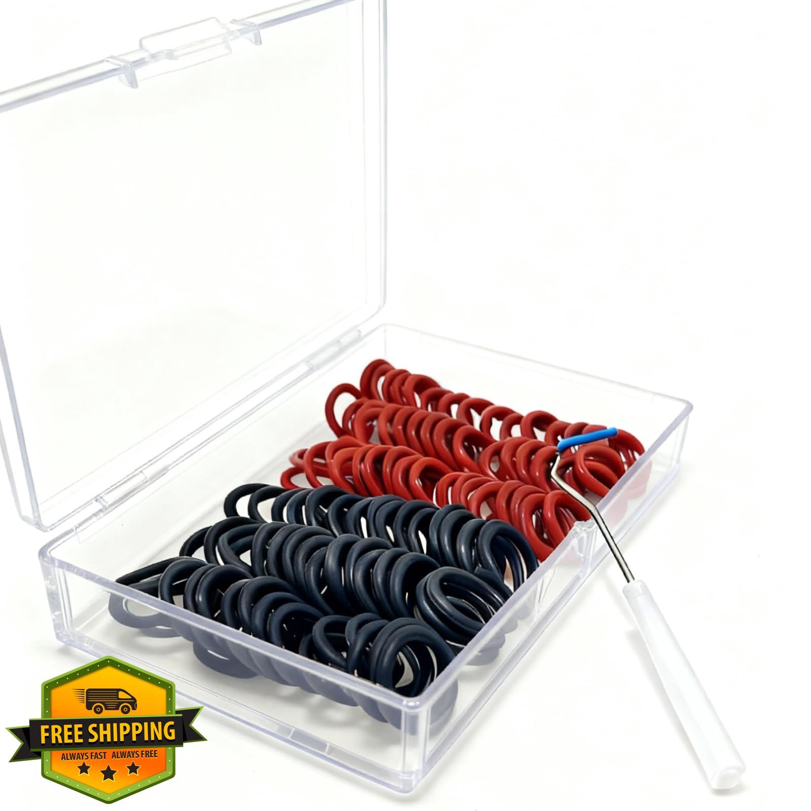 Zijipjy Pressure Washer O-Rings 100PCS Red+Black