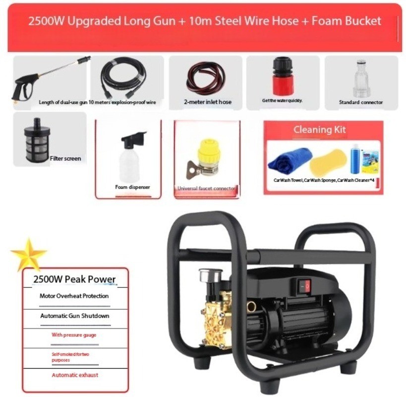 High-Pressure Water Jet 220V Fully Automatic High-Power Car Wash Machine