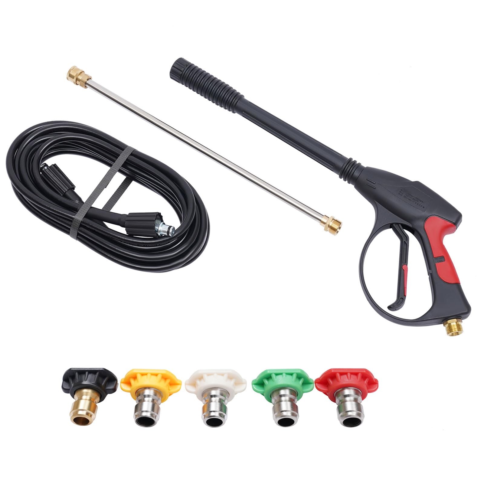 For Craftsman High Pressure Power Washer Spray Gun Wand Hose Kit+5 Tips New
