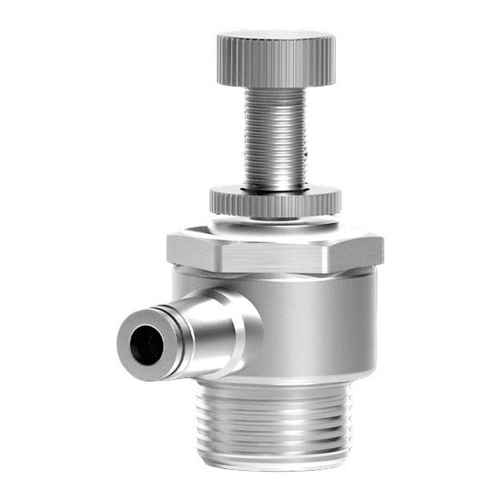 Throttle Control Valve Stainless Steel M5 Quick Connect for Airflow Regulation