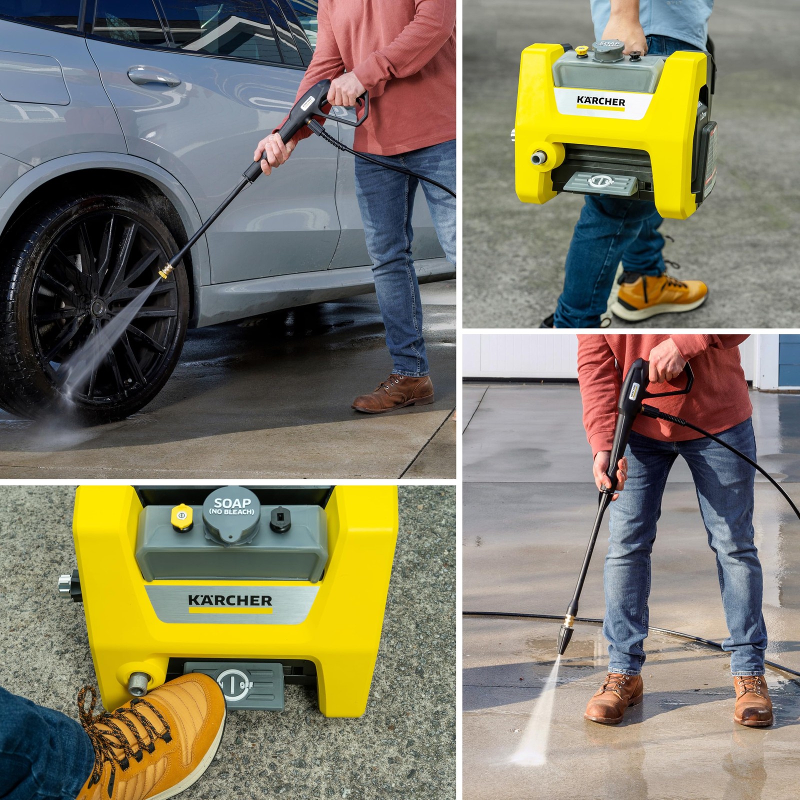 Kärcher Pressure Washer K1700 Cube, CETA Certified, 3 Yellow