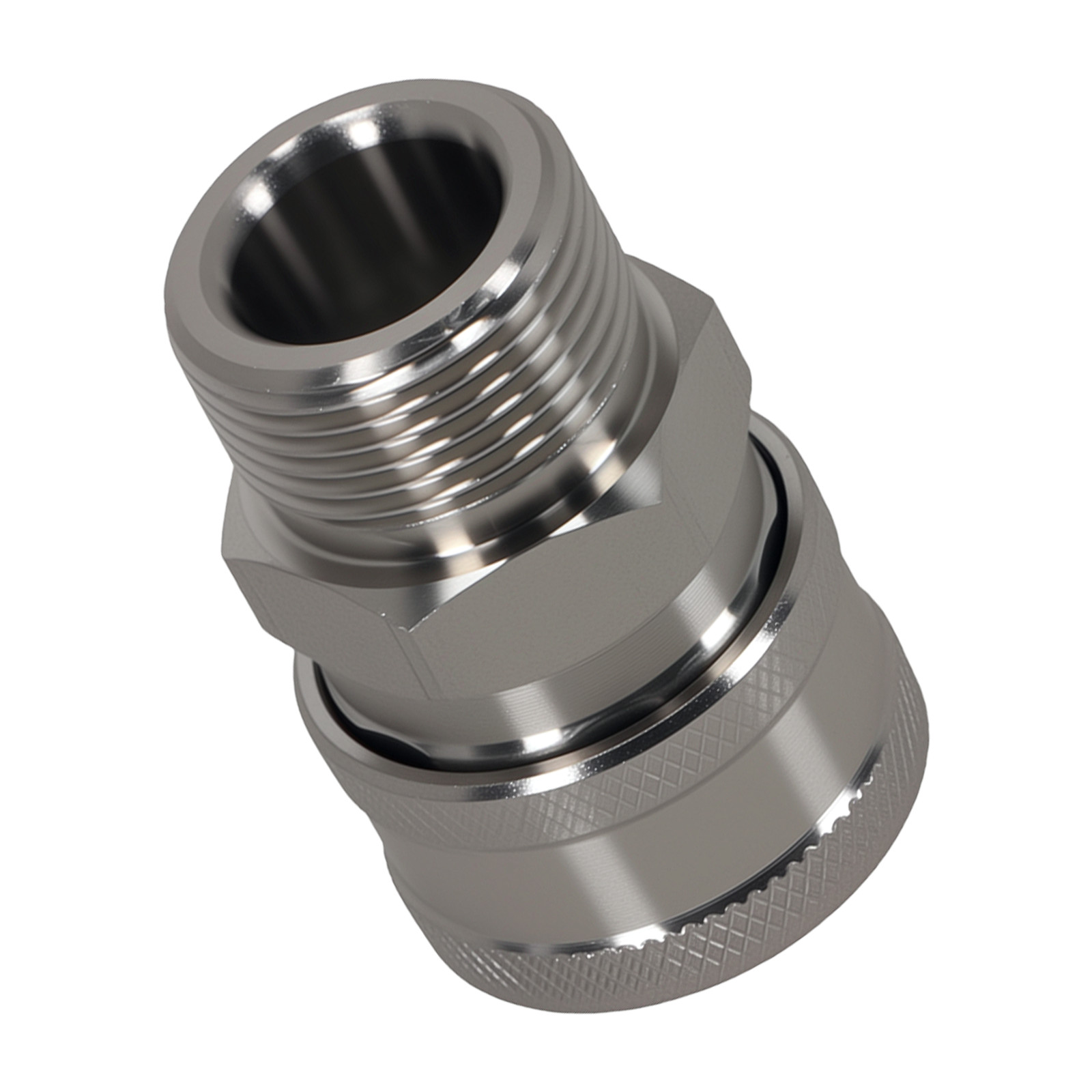Pressure Washer Coupler Fitting M22-14mm Thread to 3/8″ Quick Connect Stainless