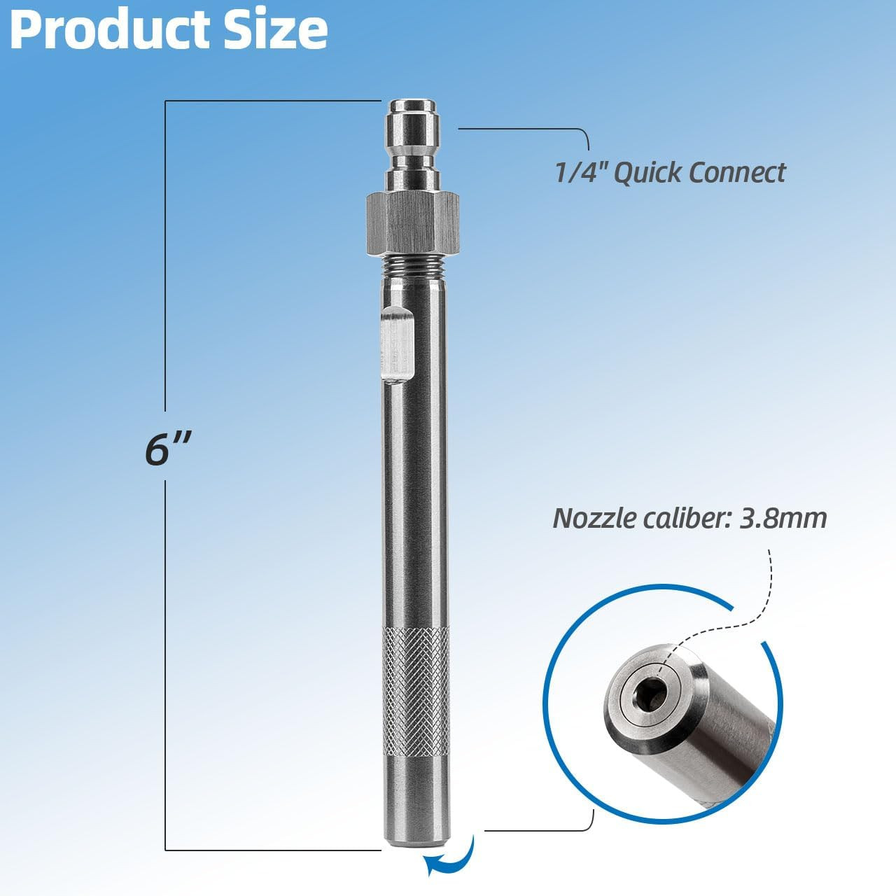 Long Range Chemical Nozzle for Pressure Washer, Power Washer Shooter Tip Compati
