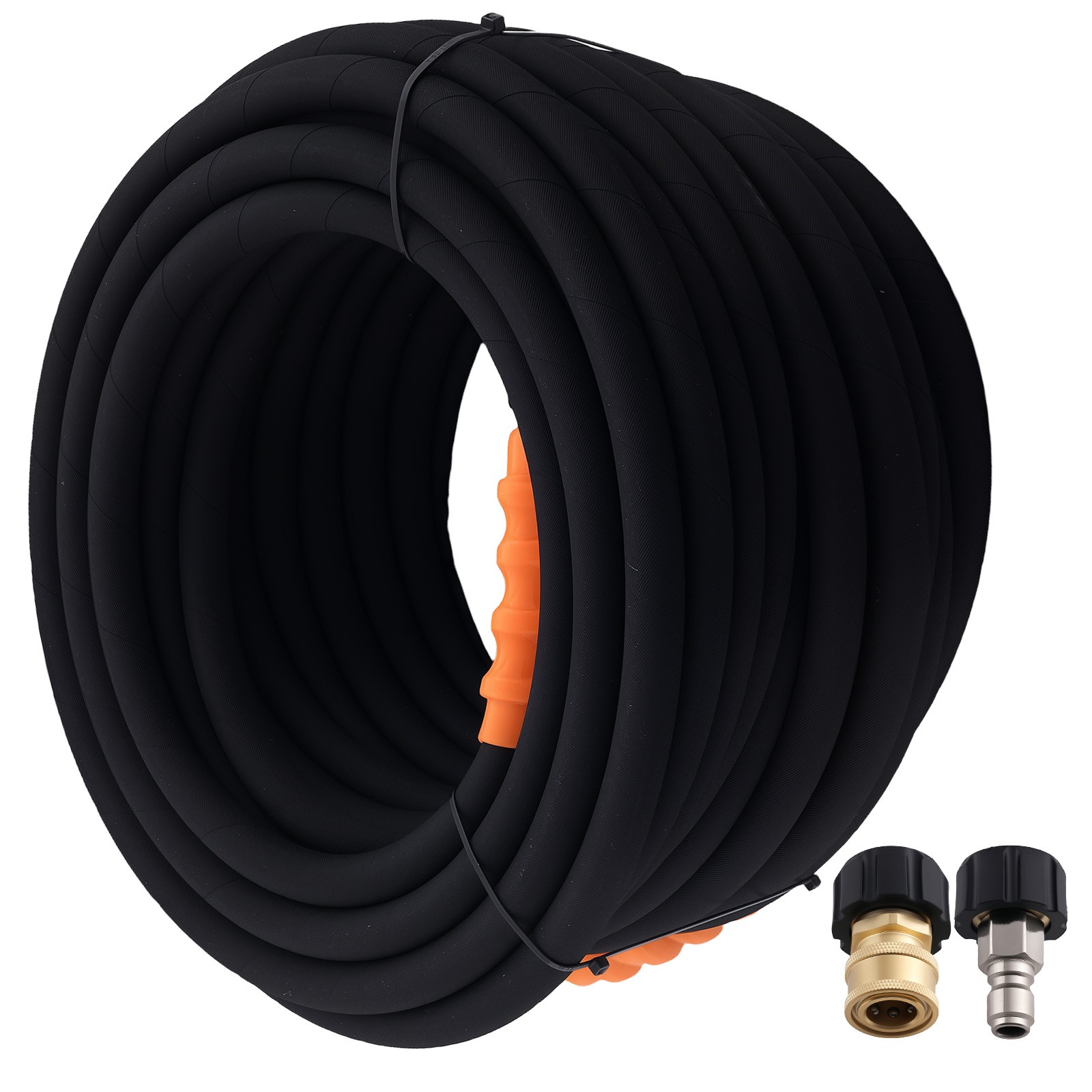 3/8″ Quick Connect Pressure Washer Hose 75FT 4800PSI Max 248°F Steel Wire Braid