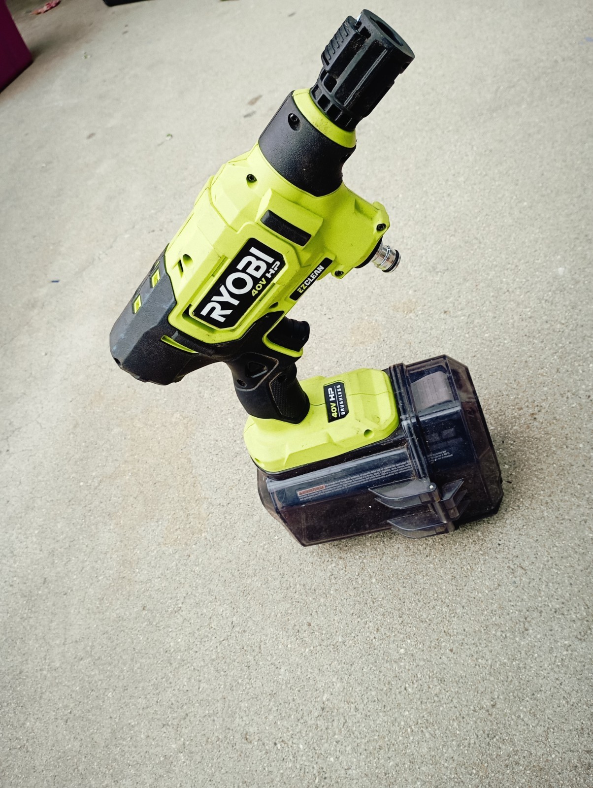 Ryobi 40V HP EZClean 600PSI Power Cleaner Kit 2Ah Battery (RY124052K)