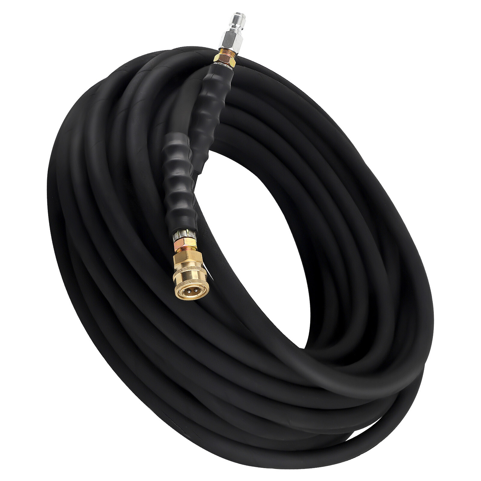 3/8In x 100ft 6000psi Pressure Washer Hose Non-Marking Leak-Proof Cold/ HighTemp