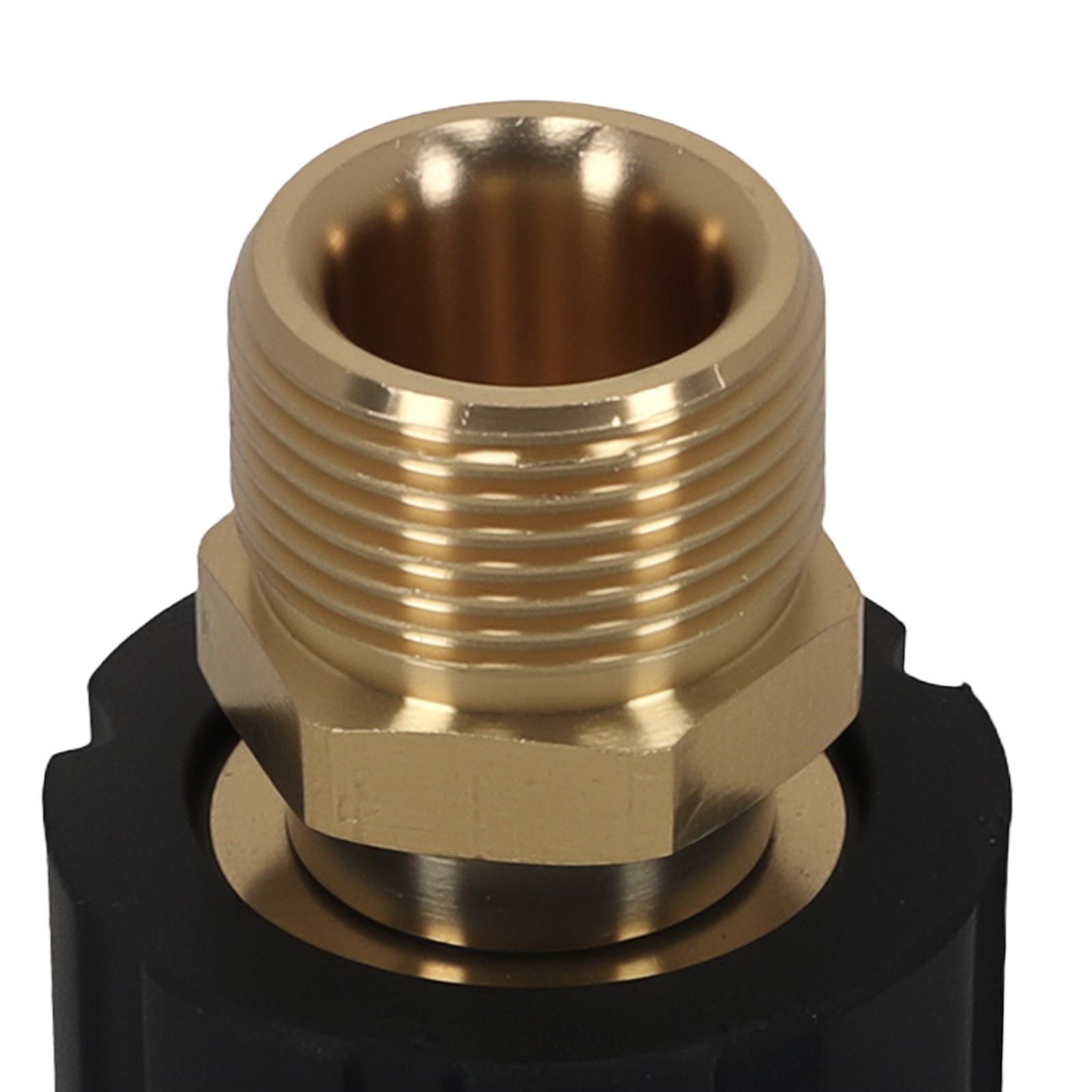 2x M22 15mm Female to M22 14mm Male Adapter for Pressure Washer Hose Gun 5000PSI