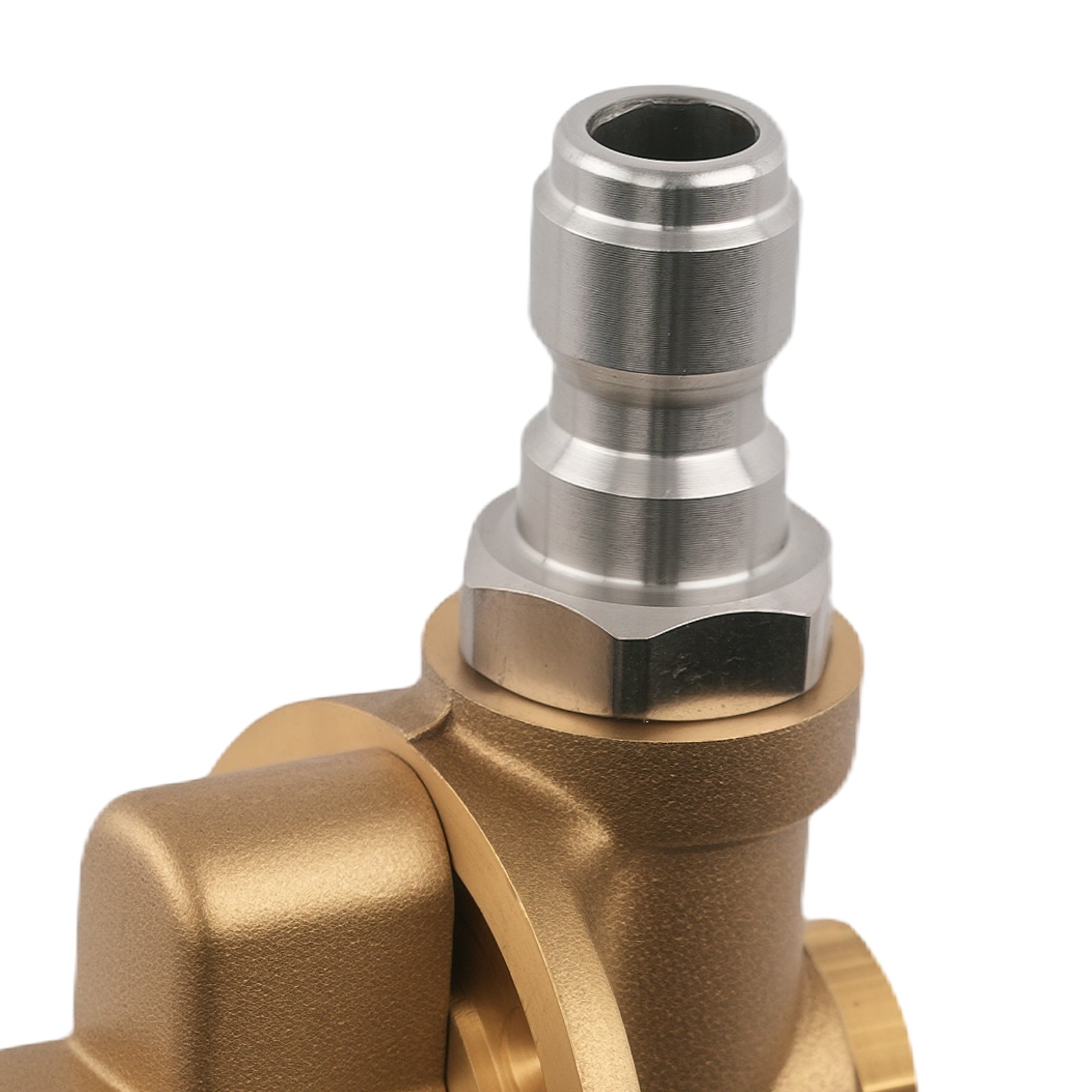 1/4″ Pressure Washer Adapter Pivoting Coupler 240° Rotation Brass Stainless