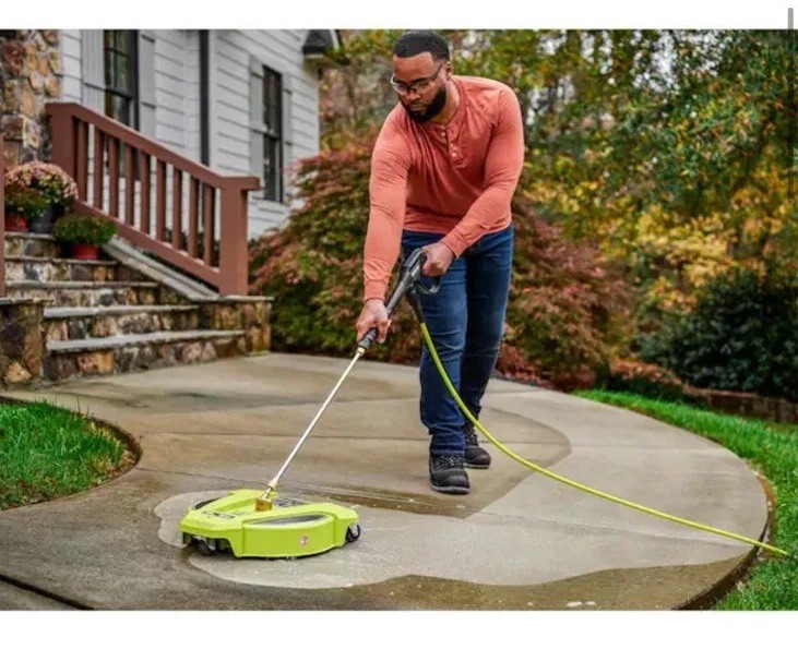 RYOBI 15″ 3400 PSI Gas Pressure Washer Surface Cleaner w/Caster Wheels RY31SC15